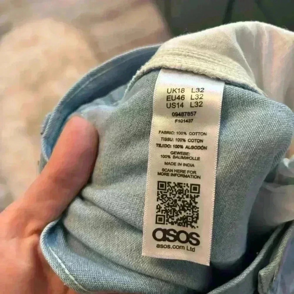 NWT asos curve denim high waisted mom jeans sz 14/32 - Picture 5 of 7